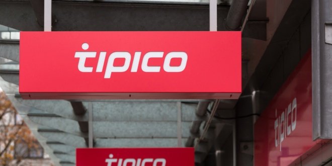 Tipico signs above a shop, with Banijay having just bought a majority share in Tipico