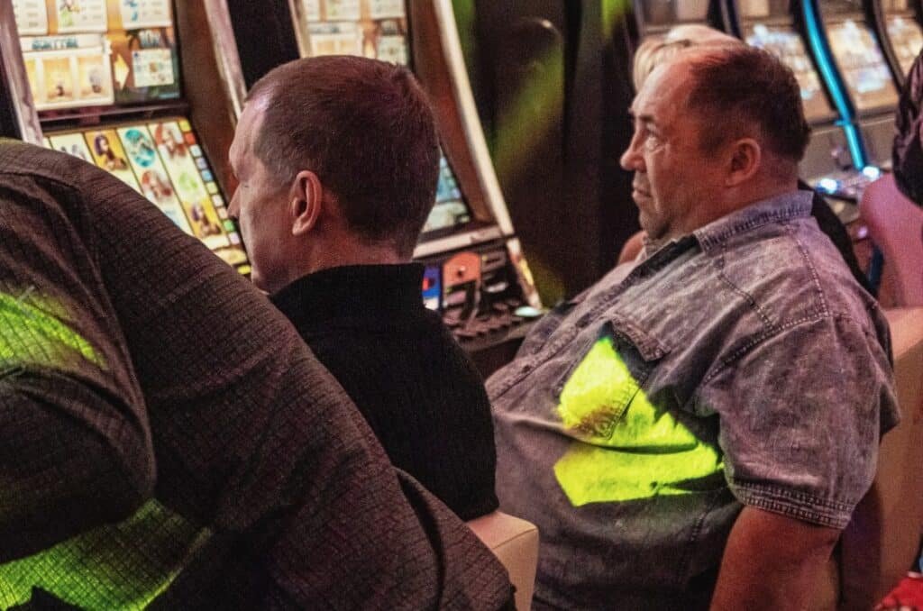 Gamblers at the Shambala Kaliningrad casino.