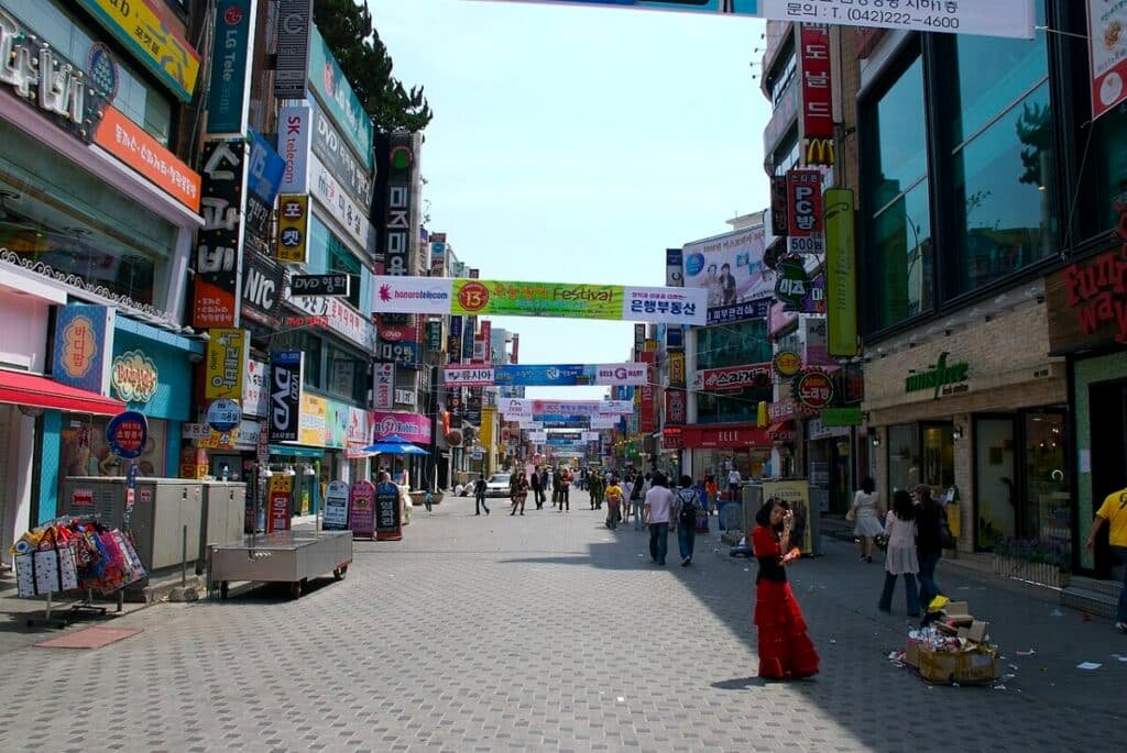 Central Daejeon, South Korea.