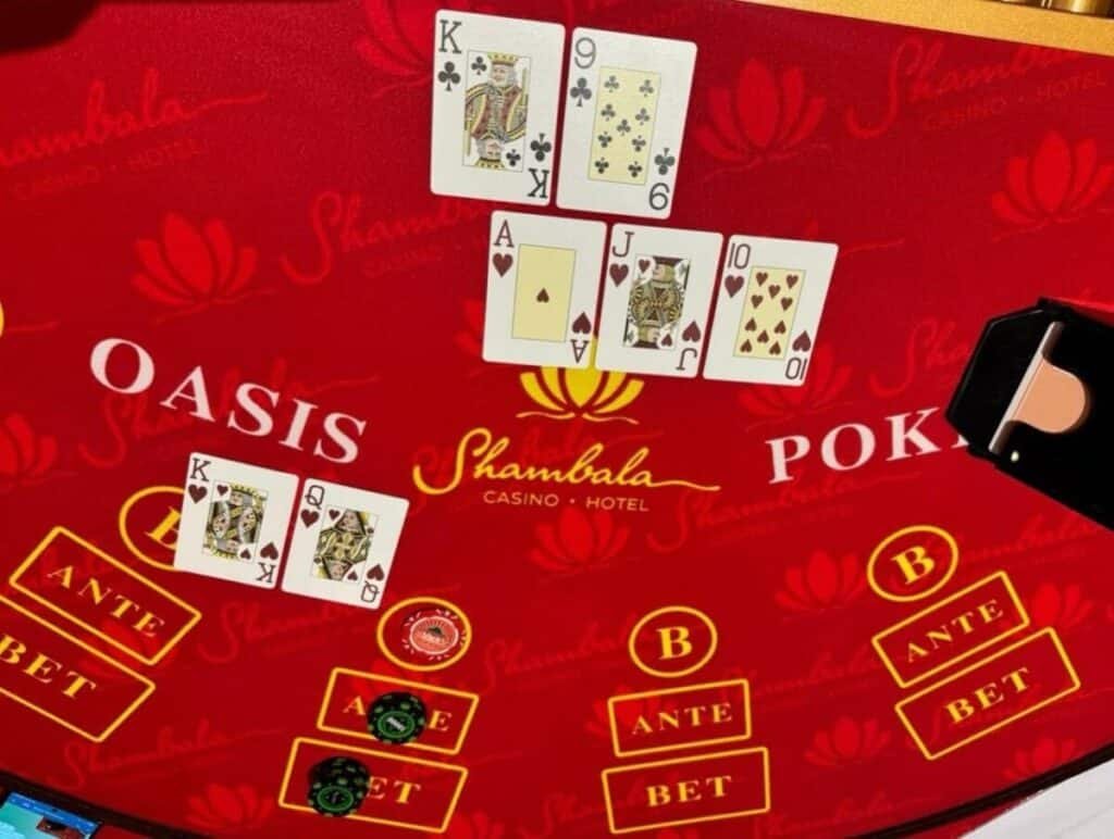 A table game at Russia’s Shambala Casino near Vladivostok.