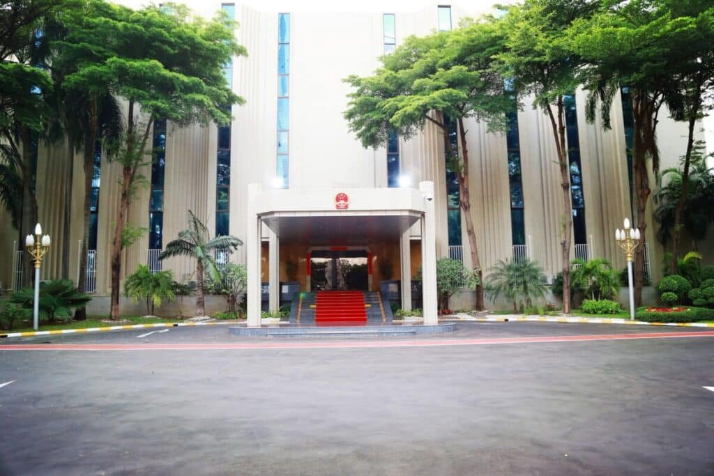 The Chinese Embassy in Bangkok, Thailand.
