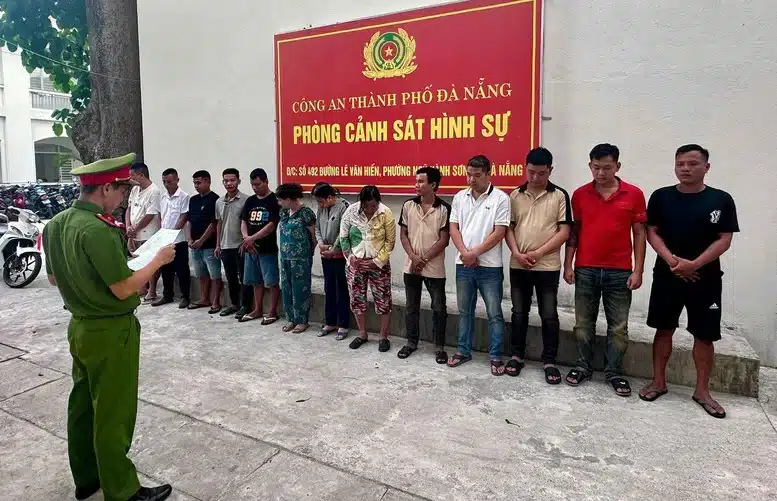 Suspects accused of gambling violations.