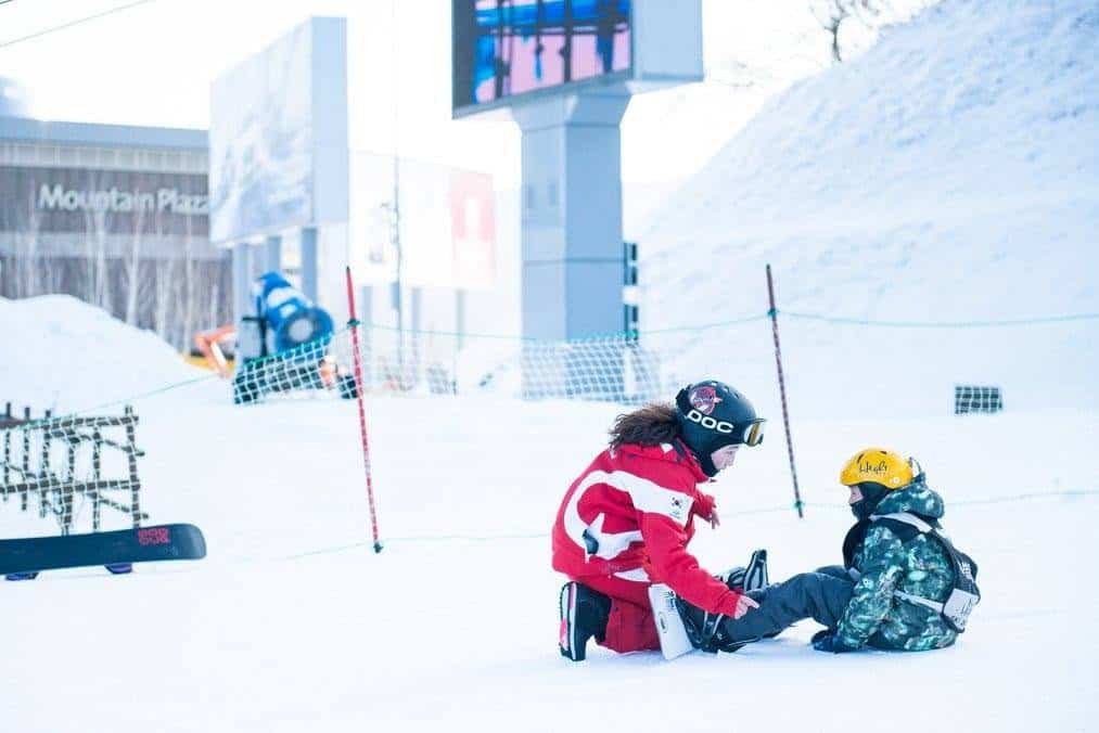 Young skiers at the High1 Resort.