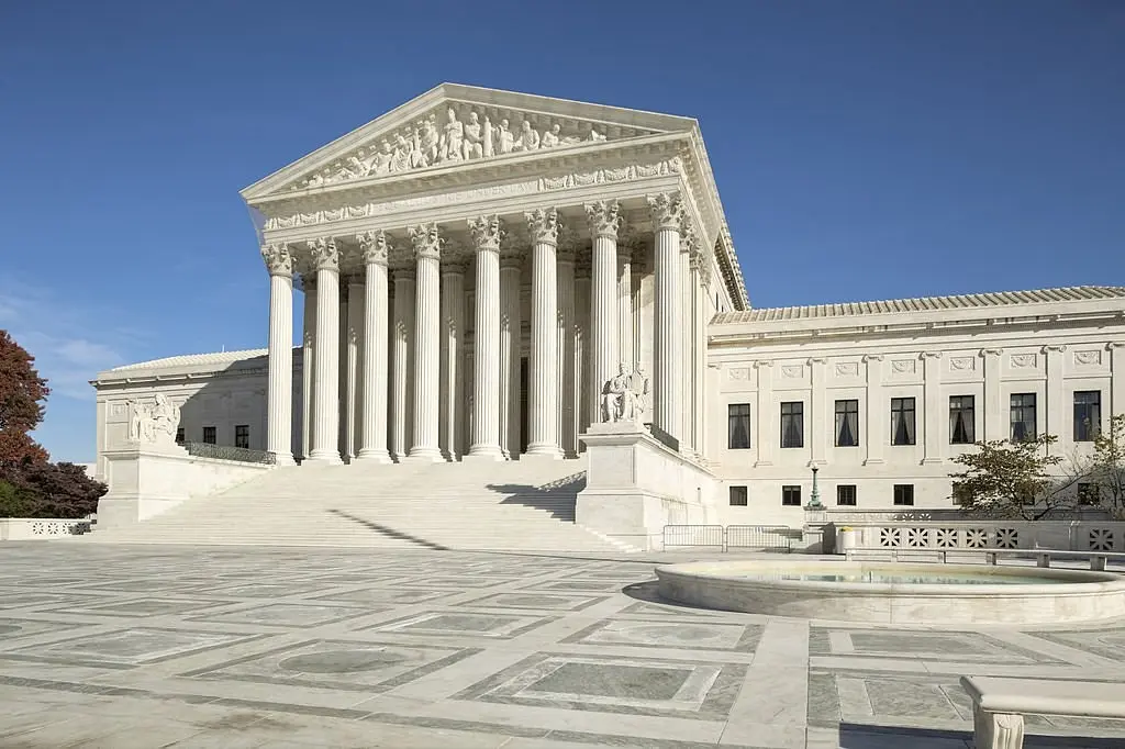 Exterior view of the Supreme Court of the United States building in Washington, D.C.